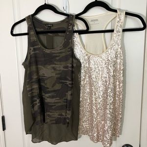 Set of 2 Express Embellished Tank Tops